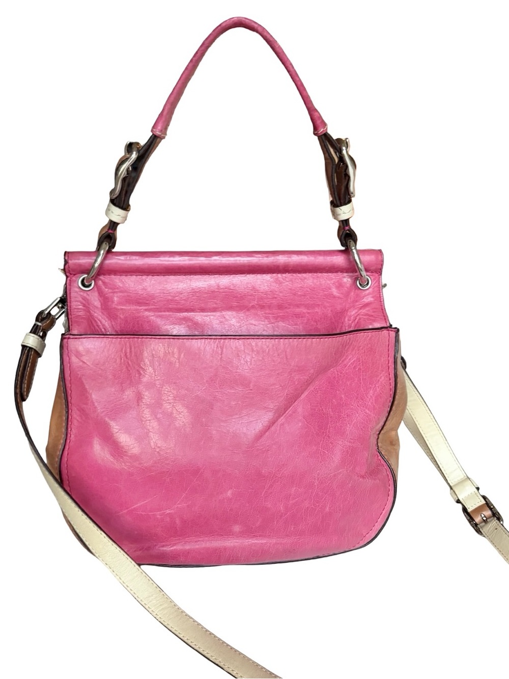 COACH Legacy Limited Edition Willis Pink Vachetta Leather Flap Bag - Picture 3 of 15
